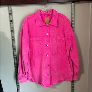 GAP Utility Pink Shirt Jacket